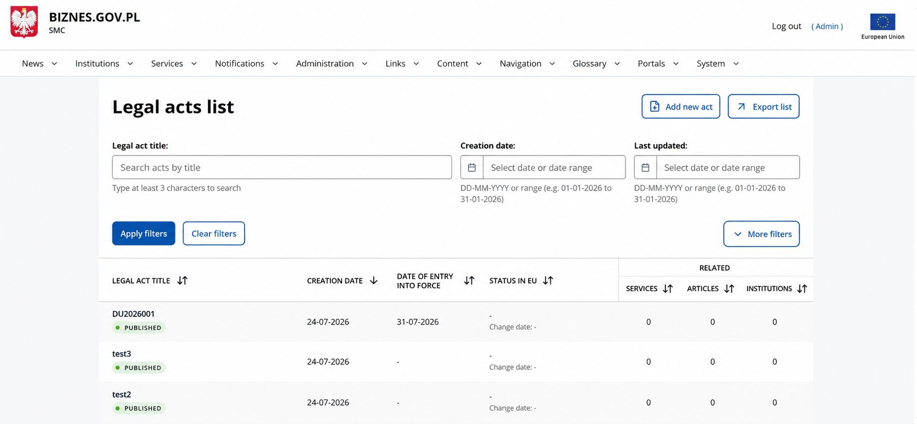 Biznes.gov.pl SMC module