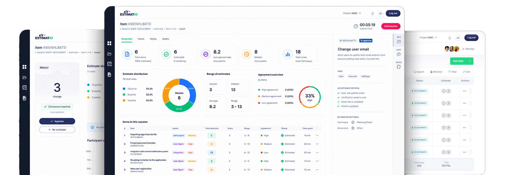 Estimatio application preview