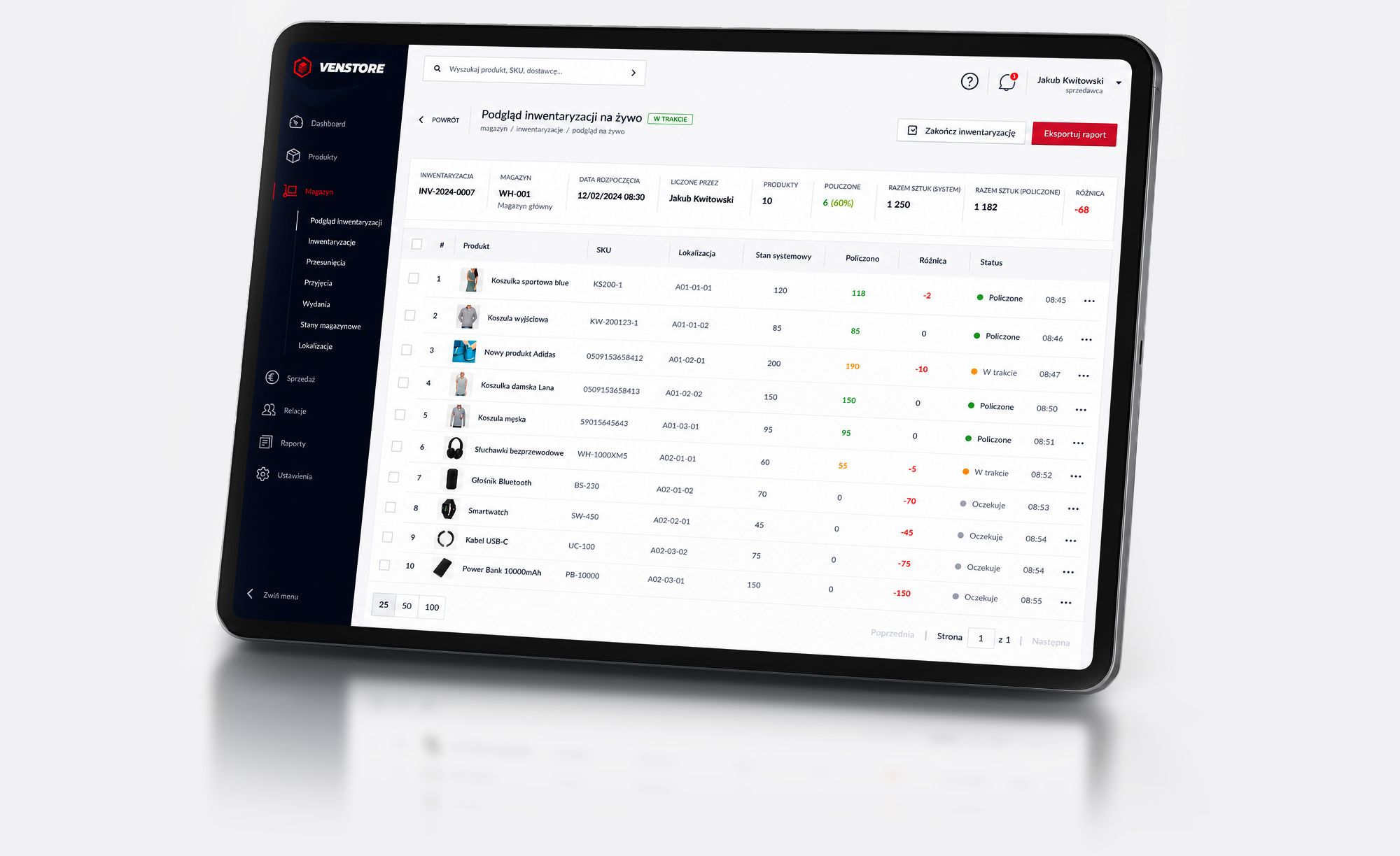 Venstore tablet application preview