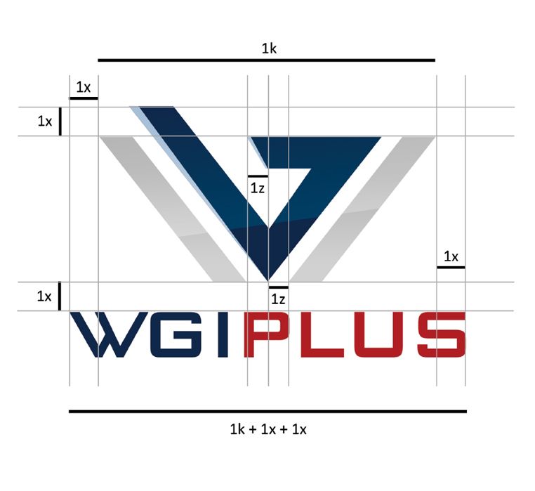 WGI PLUS logo proportions